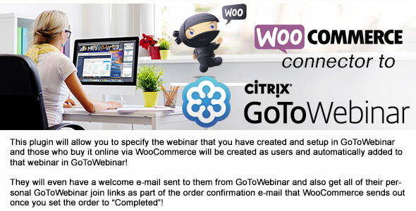 WooCommerce To GoToWebinar Connector 1 Preview Wordpress Plugin - Rating, Reviews, Demo & Download
