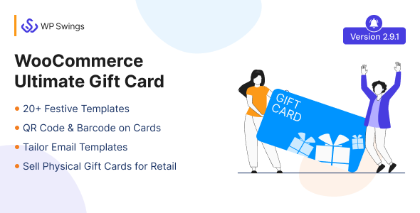 WooCommerce Ultimate Gift Card – Create, Sell And Manage Gift Cards With Customized Email Templates Preview Wordpress Plugin - Rating, Reviews, Demo & Download