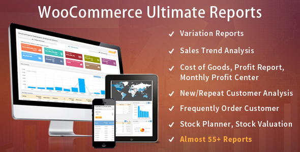WooCommerce Ultimate Reports Preview Wordpress Plugin - Rating, Reviews, Demo & Download