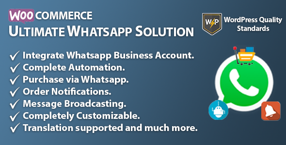 WooCommerce Ultimate WhatsApp Solution – Purchase | Notifications | Automation Preview Wordpress Plugin - Rating, Reviews, Demo & Download