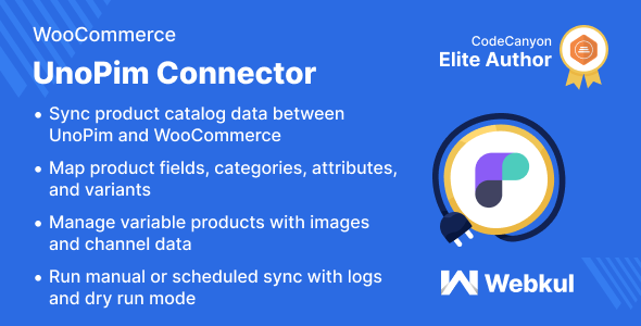 WooCommerce UnoPim Connector Preview Wordpress Plugin - Rating, Reviews, Demo & Download