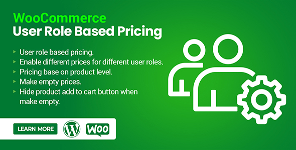WooCommerce User Role Based Pricing Preview Wordpress Plugin - Rating, Reviews, Demo & Download
