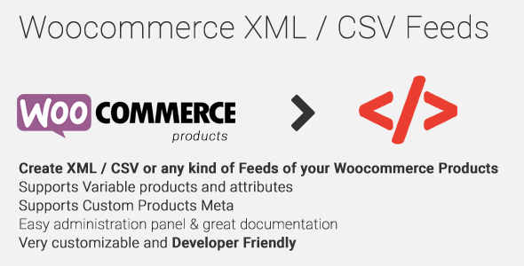 Woocommerce XML – CSV Feeds Preview Wordpress Plugin - Rating, Reviews, Demo & Download