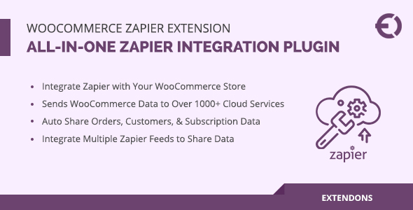 WooCommerce Zapier Extension, All-in-One Zapier Integration Plugin Preview - Rating, Reviews, Demo & Download