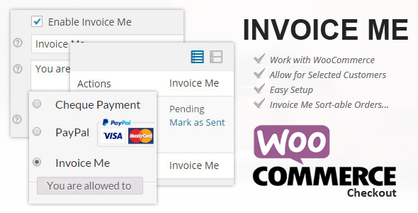 WooCommere Invoice Me For Selected Customers Preview Wordpress Plugin - Rating, Reviews, Demo & Download