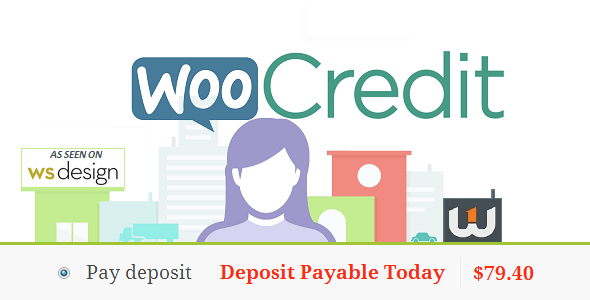 WooCredit – WooCoomerce Deposit System Preview Wordpress Plugin - Rating, Reviews, Demo & Download