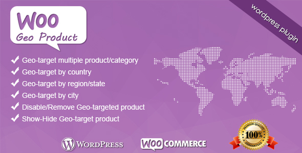 WooGeoProduct WooCommerce Wordpress Plugin Preview - Rating, Reviews, Demo & Download