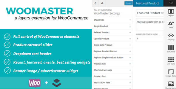 WooMaster – Layers Extensions For WooCommerce Preview Wordpress Plugin - Rating, Reviews, Demo & Download
