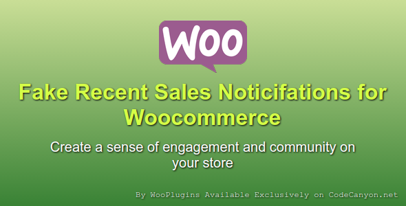 WooPlugins – Fake Recent Sales Notifications For Woocommerce Preview - Rating, Reviews, Demo & Download