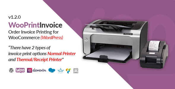 WooPrintInvoice | Order Invoice Printing For WooCommerce Preview Wordpress Plugin - Rating, Reviews, Demo & Download