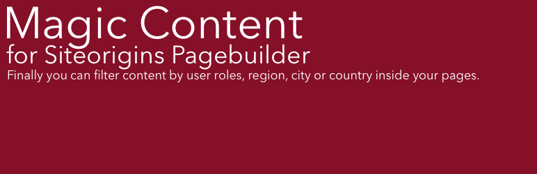 WooRocks Magic Content For Siteorigins Pagebuilder Preview Wordpress Plugin - Rating, Reviews, Demo & Download