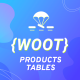 WOOT – WooCommerce Active Products Tables