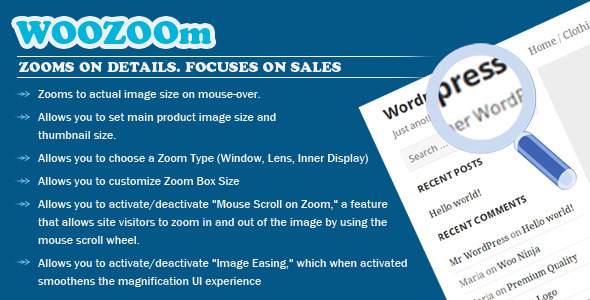 WOOZOOm PRO – Zooms On Details Wordpress Plugin - Rating, Reviews, Demo & Download