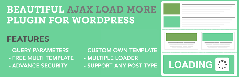 WordPress Ajax Load More And Infinite Scroll Preview - Rating, Reviews, Demo & Download