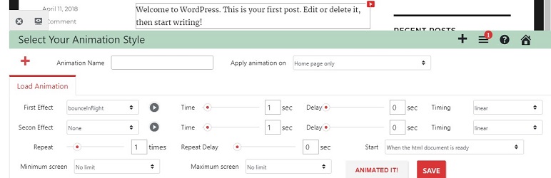 WordPress Animation Plugin – Animated Everything Preview - Rating, Reviews, Demo & Download