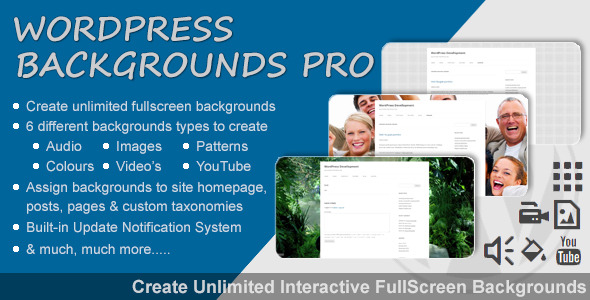 WordPress Backgrounds Pro Preview - Rating, Reviews, Demo & Download