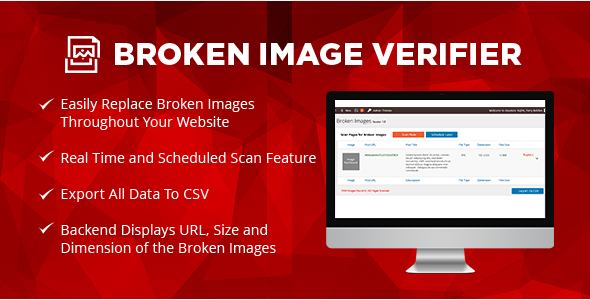 Wordpress Broken Image Verifier Preview - Rating, Reviews, Demo & Download