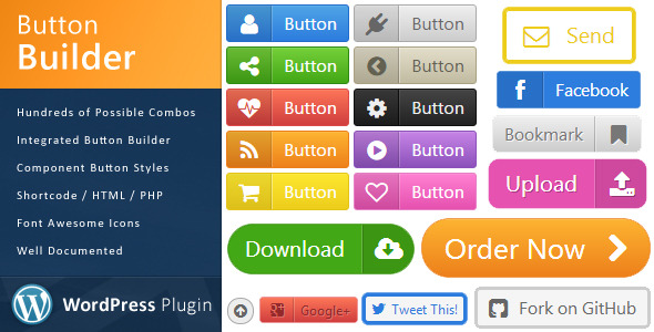 WordPress Button Builder Preview - Rating, Reviews, Demo & Download