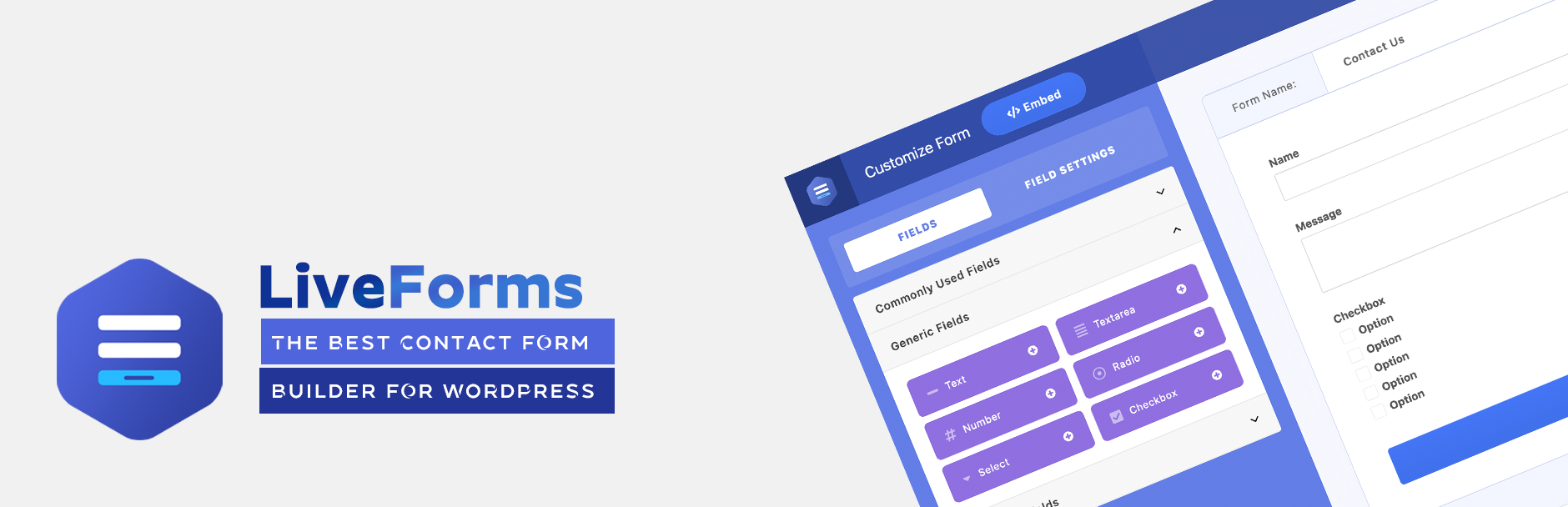 WordPress Contact Form, Drag And Drop Form Builder Plugin – Live Forms Preview - Rating, Reviews, Demo & Download