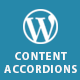 WordPress Content Accordions Plugin With Layout Builder
