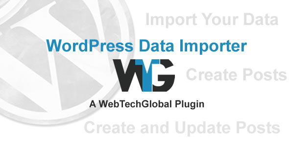WordPress Data Importer Preview - Rating, Reviews, Demo & Download