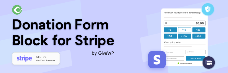 WordPress Donation Form Block For Stripe By GiveWP Preview - Rating, Reviews, Demo & Download