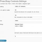 WordPress Easy Contents