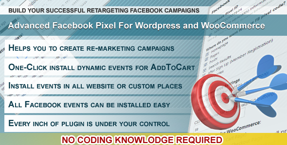 Wordpress Facebook Pixel Plugin For Wordpress And WooCommerce Preview - Rating, Reviews, Demo & Download