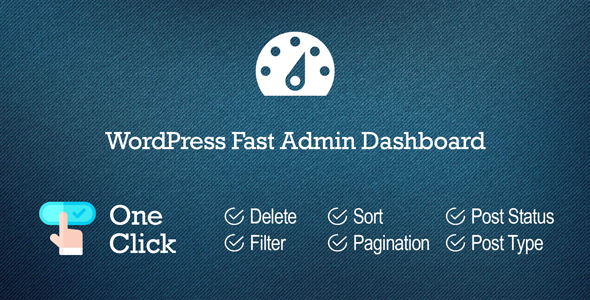 WordPress Fast Admin Dashboard Preview - Rating, Reviews, Demo & Download