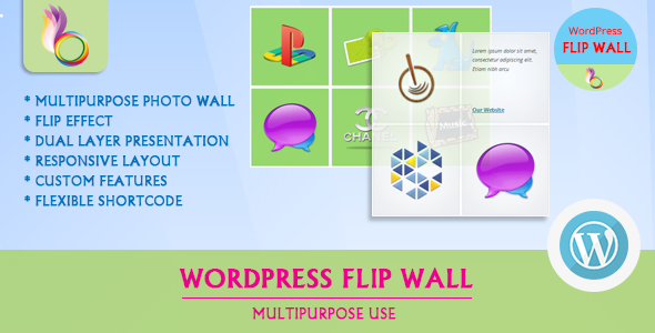 WordPress Flip Wall – Multipurpose Use Preview - Rating, Reviews, Demo & Download