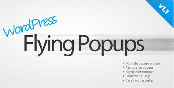 WordPress Flying Popups Preview - Rating, Reviews, Demo & Download