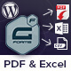 WordPress Gravity Forms PDF, Excel, CSV & Google Sheet
