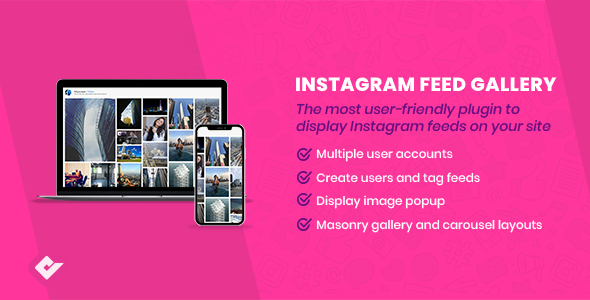 WordPress Instagram Feed Gallery Preview - Rating, Reviews, Demo & Download