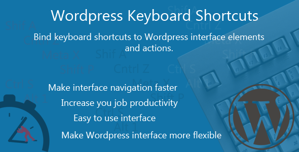 Wordpress Keyboard Shortcuts Preview - Rating, Reviews, Demo & Download