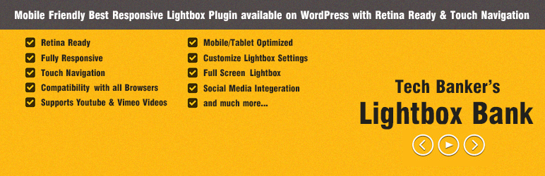 WordPress Lightbox Plugin By Lightbox Bank Preview - Rating, Reviews, Demo & Download