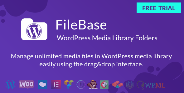 WordPress Media Library Folders – FileBase Preview - Rating, Reviews, Demo & Download