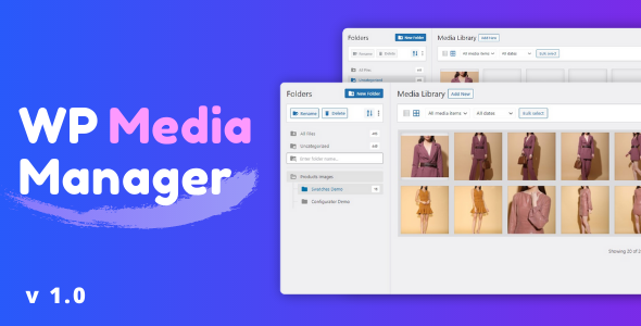 WordPress Media Library Folders – WP Manager Preview - Rating, Reviews, Demo & Download