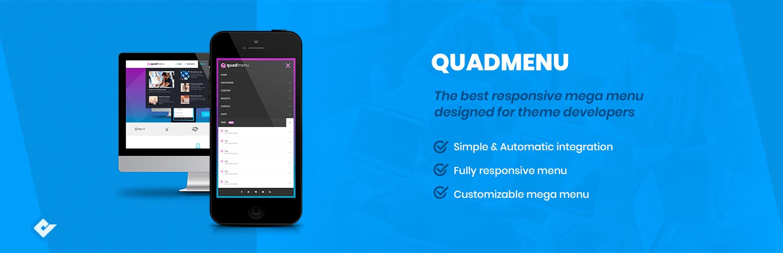 WordPress Mega Menu – QuadMenu Preview - Rating, Reviews, Demo & Download