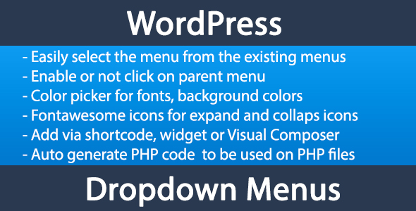 Wordpress Menu Dropdown Preview - Rating, Reviews, Demo & Download