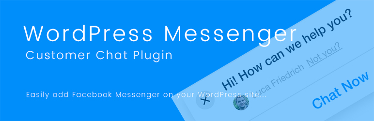WordPress Messenger Customer Chat Plugin (WPMCCP) Preview - Rating, Reviews, Demo & Download