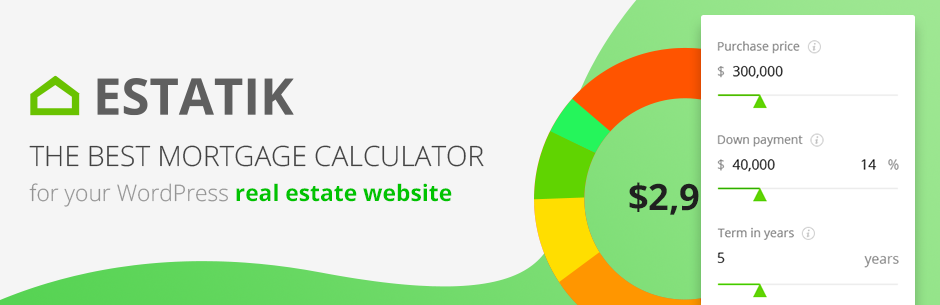WordPress Mortgage Calculator Estatik Preview - Rating, Reviews, Demo & Download