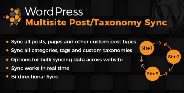 Wordpress Multisite Posts & Taxonomies Sync Preview - Rating, Reviews, Demo & Download