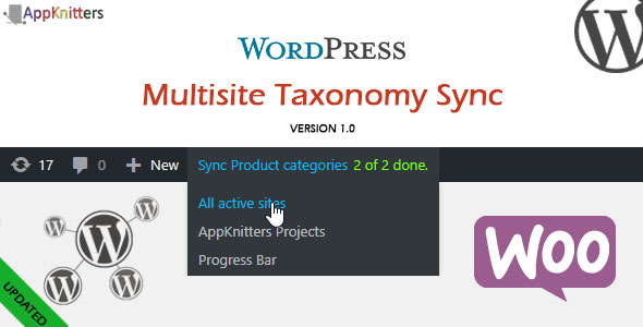 WordPress MultiSite Taxonomy Sync Preview - Rating, Reviews, Demo & Download