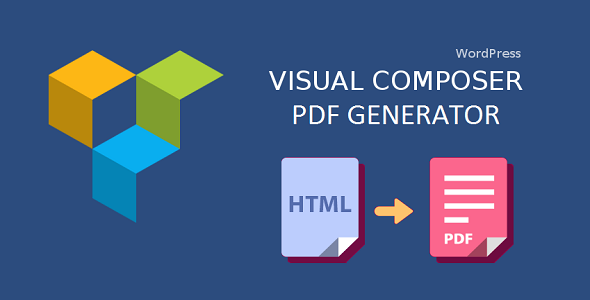 WordPress PDF Generator Addon For WPBakery Page Builder (formerly Visual Composer) Preview - Rating, Reviews, Demo & Download