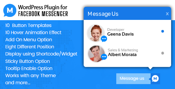 WordPress Plugin For Messenger Preview - Rating, Reviews, Demo & Download