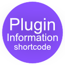WordPress Plugin Information Shortcode
