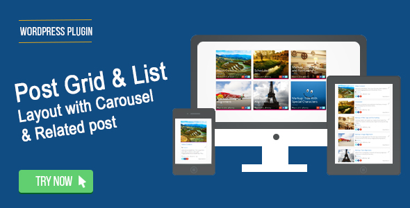 Wordpress Post Grid / List / Timeline Layout With Carousel & Related Post Preview - Rating, Reviews, Demo & Download