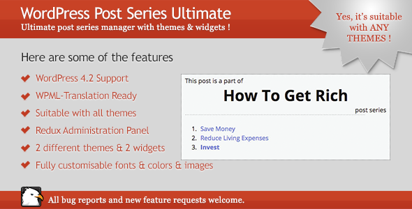 WordPress Post Series Ultimate Preview - Rating, Reviews, Demo & Download