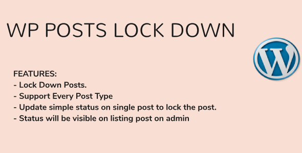 WordPress Posts Lock Down Preview - Rating, Reviews, Demo & Download