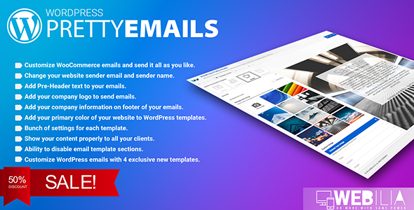 WordPress Pretty HTML Emails – Responsive Modern HTML Email Templates Preview - Rating, Reviews, Demo & Download